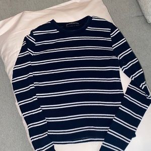 Brandy Melville Navy Blue striped Longsleeve